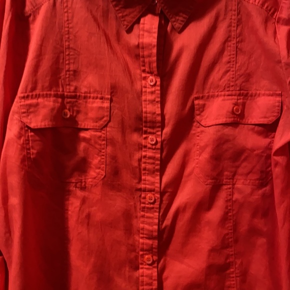 Chico’s Button Down Cotton Shirt, Size 2 - Picture 2 of 7